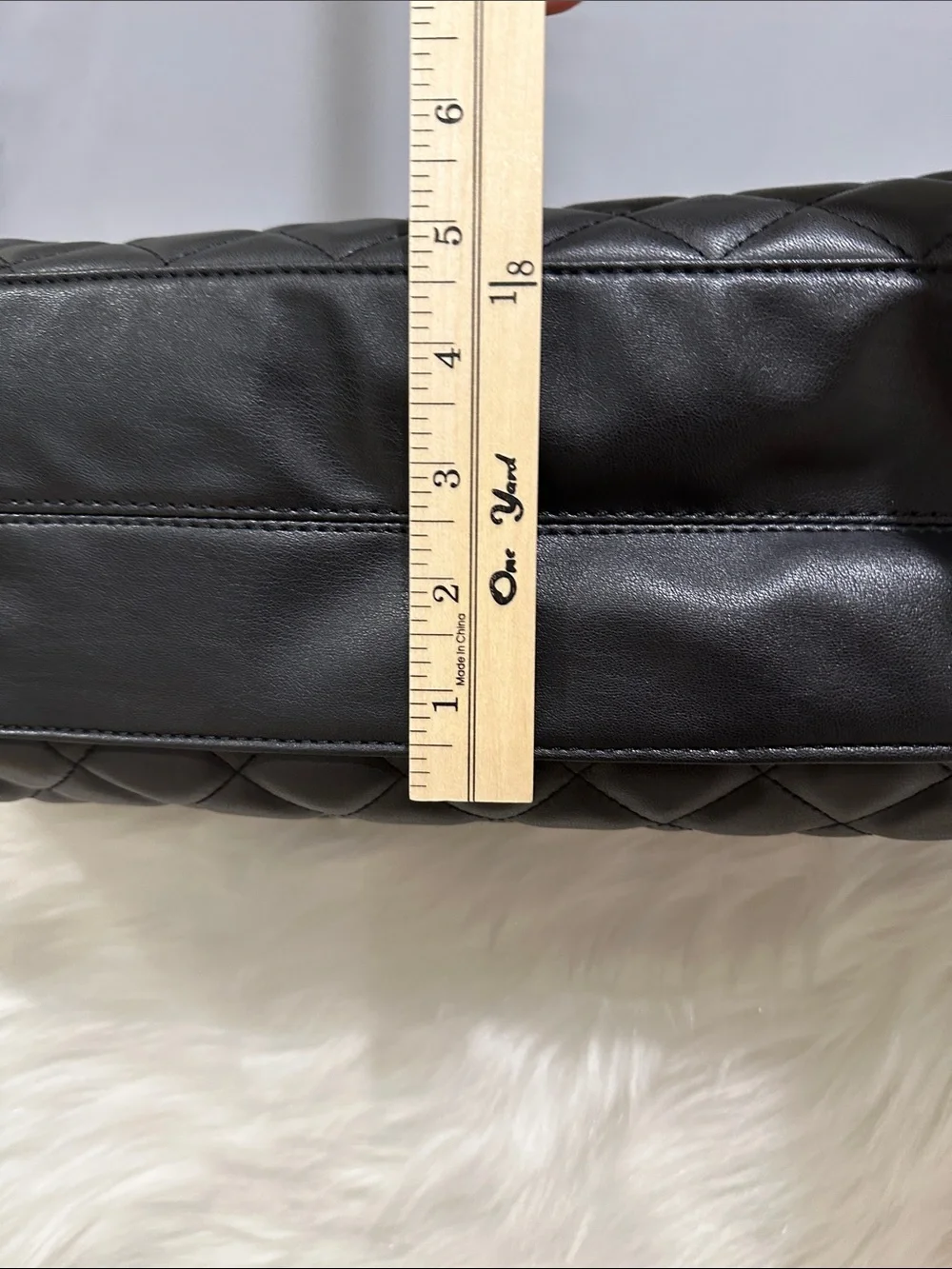 Gilda Paris Black Large Quilted Tote bag NWT’S
